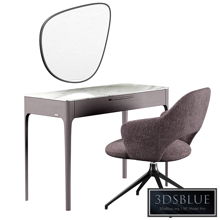 Mara dressing table Roma Furman armchair 3DS Max - thumbnail 3