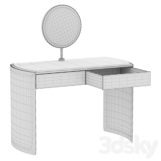 Mirage dressing table by Girogiocollection 3DSMax File - thumbnail 4