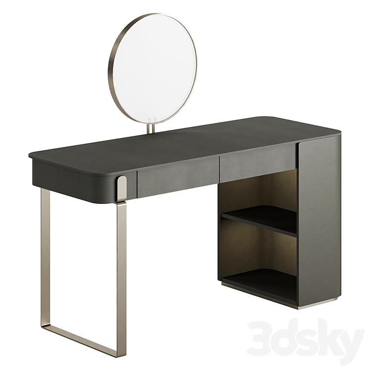 Parisienne Capital with Mirror Lady Desk 3DS Max Model - thumbnail 1