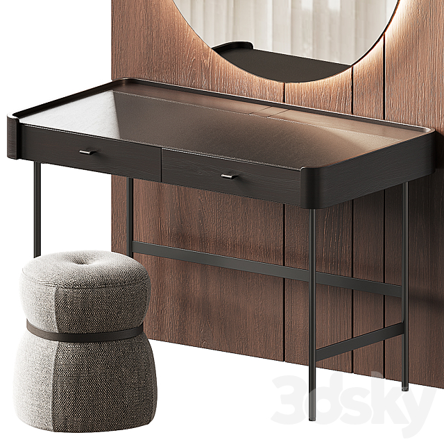 Porada Dressing table 3DS Max Model - thumbnail 4