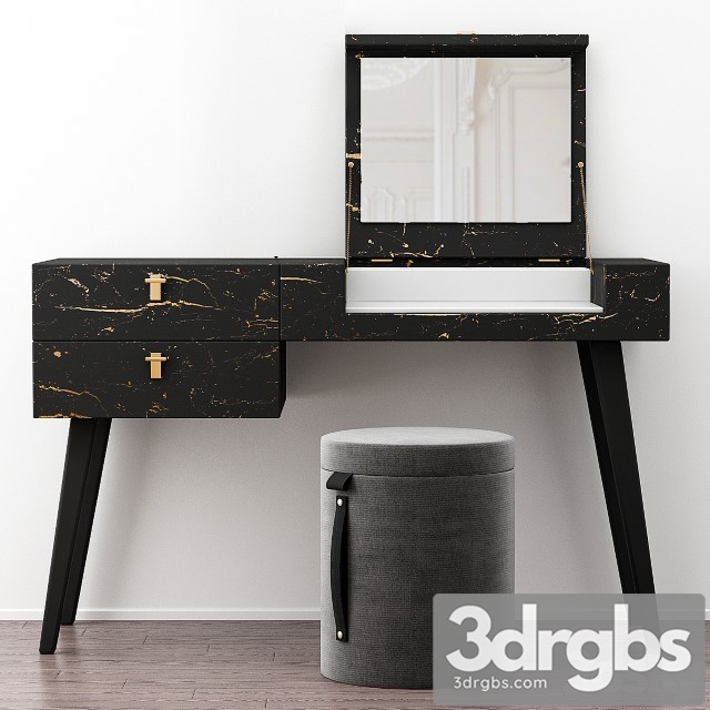 Praddy Pearl Dressing Table 3dsmax Download - thumbnail 1