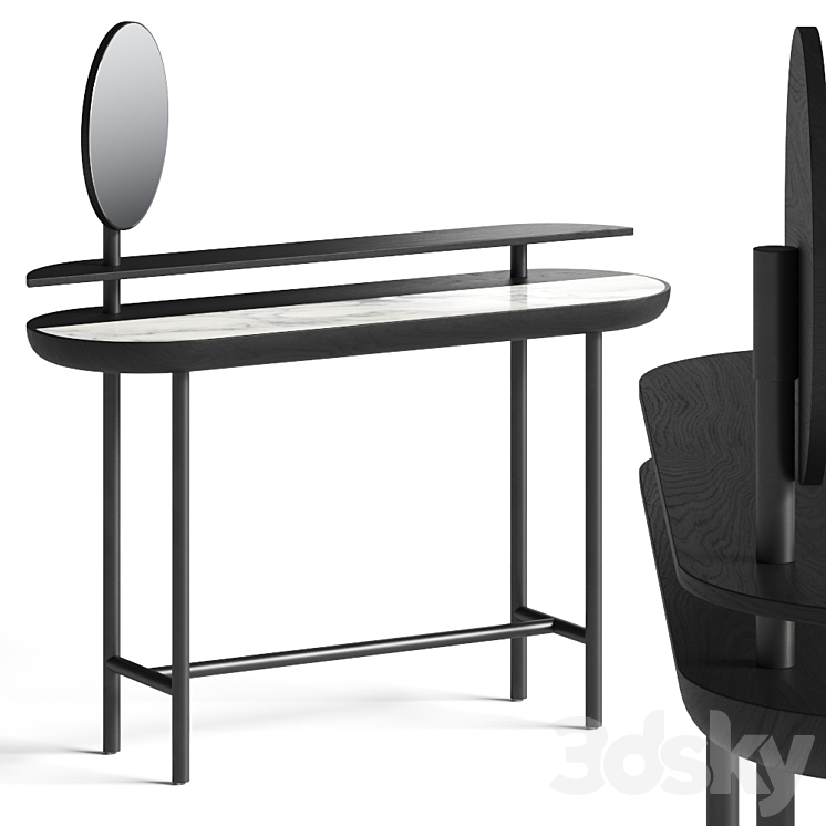 Secolo Apollo Dressing Table 3DS Max Model - thumbnail 1