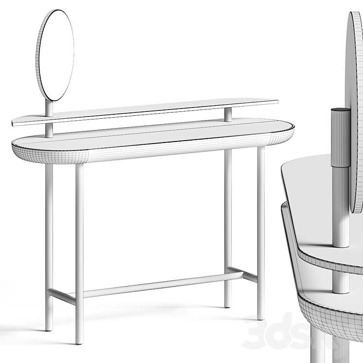 Secolo Apollo Dressing Table 3DS Max Model - thumbnail 2