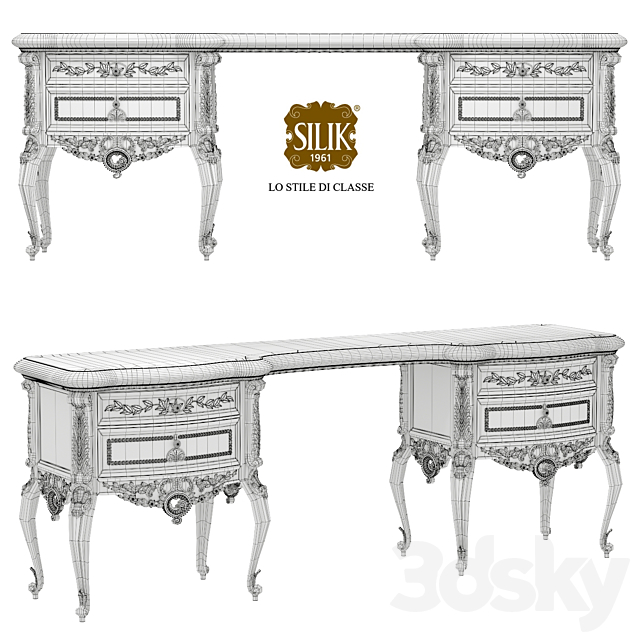 Silik Vesta Dressing Table 3ds Max - thumbnail 2