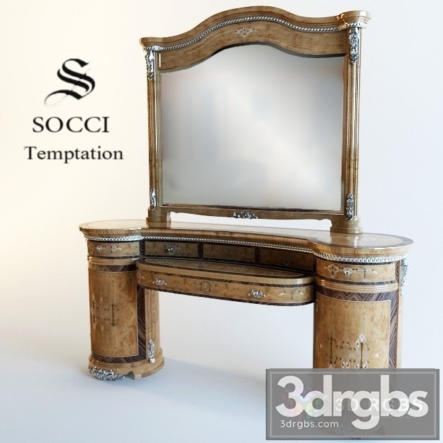 Socci Dressing Table 3dsmax Download - thumbnail 1