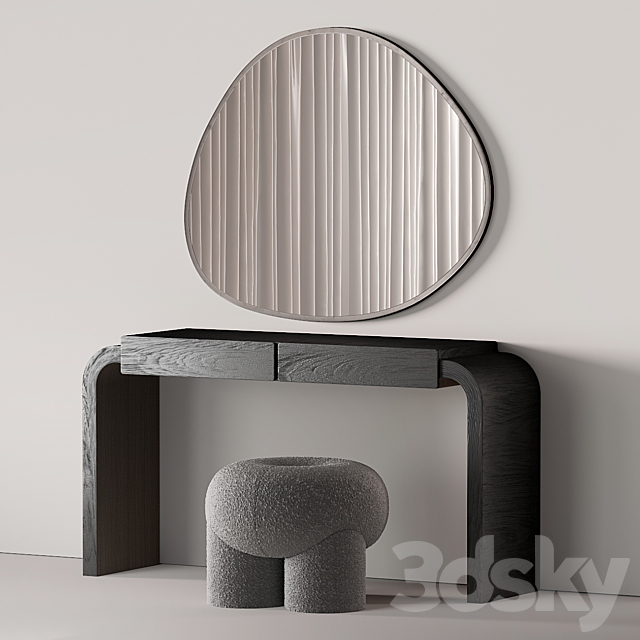 Table Nebo Pouf Ollie Mirror SPOT M 3DS Max Model - thumbnail 2