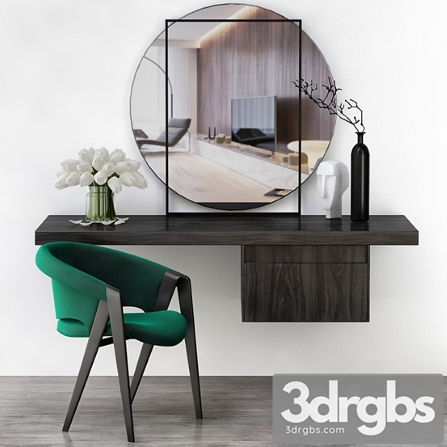 Toilet table – minotti (low poly) 2 3dsmax Download - thumbnail 1