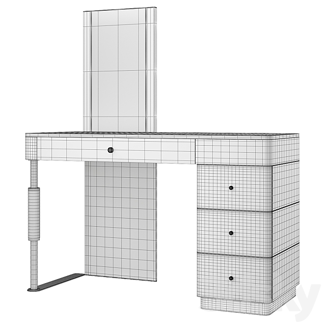 Toilet table VOLPI MARIE 3DSMax File - thumbnail 2