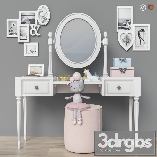 Toys And Furniture Blythe Vanity 3dsmax Download - thumbnail 1