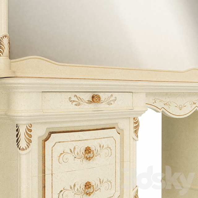 Treci Cecchini Victoria Stucco Dressing Table 3DSMax File - thumbnail 3