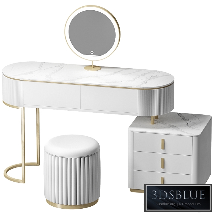 Vanity dressing table 3DS Max - thumbnail 3