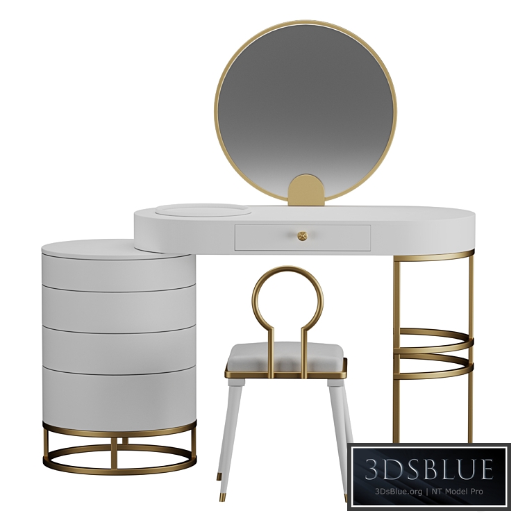 Vanity dressing table 3DS Max - thumbnail 3