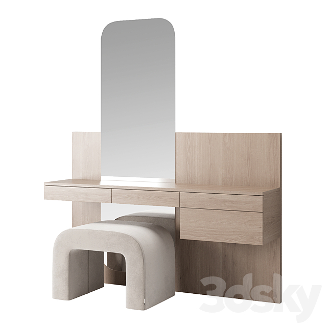 Vanity table 001 KM 3ds Max - thumbnail 2