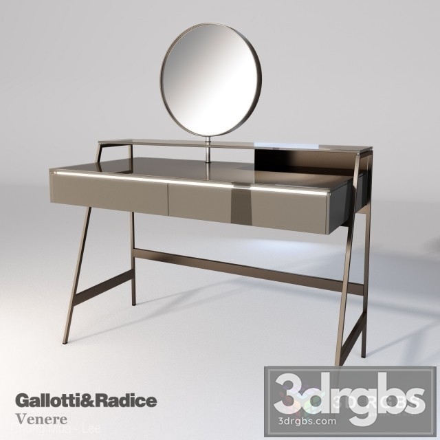 Venere Dressing Table  3dsmax Download - thumbnail 1