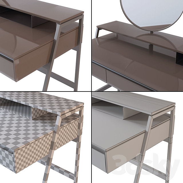 VENERE dressing table by Gallotti & Radice 3ds Max - thumbnail 3