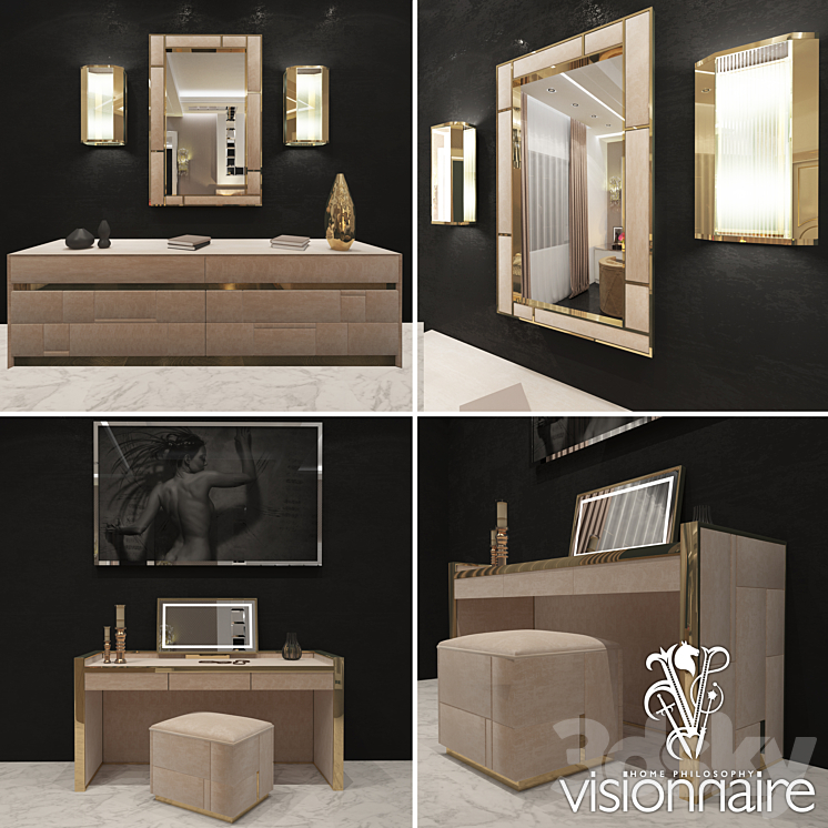 Visionnaire Barrymore Collection 3DS Max - thumbnail 1