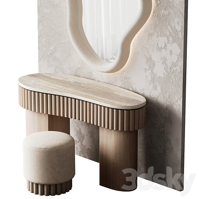 Wabi-Sabi dressing table 3ds Max - thumbnail 3