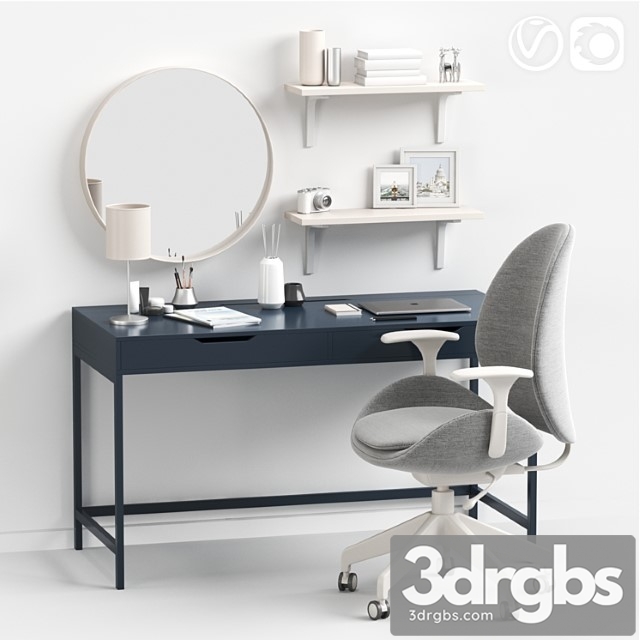 Women’s dressing table and workplace 2 3dsmax Download - thumbnail 1