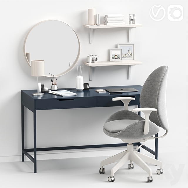 Women’s dressing table and workplace 3DSMax File - thumbnail 1