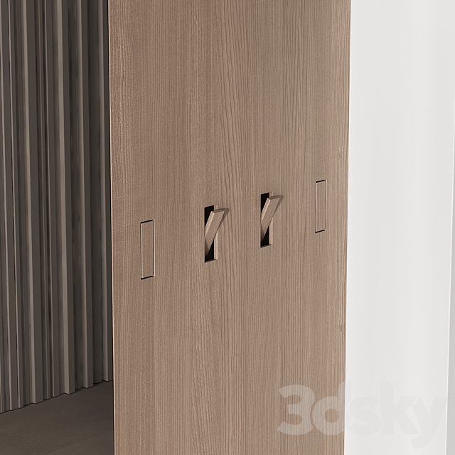 142 hallway zone 01 minimal wood japandi 01 3DS Max Model - thumbnail 6