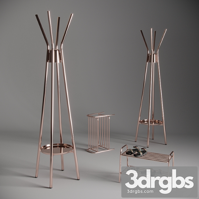 Alana coat stand 2 3dsmax Download - thumbnail 1