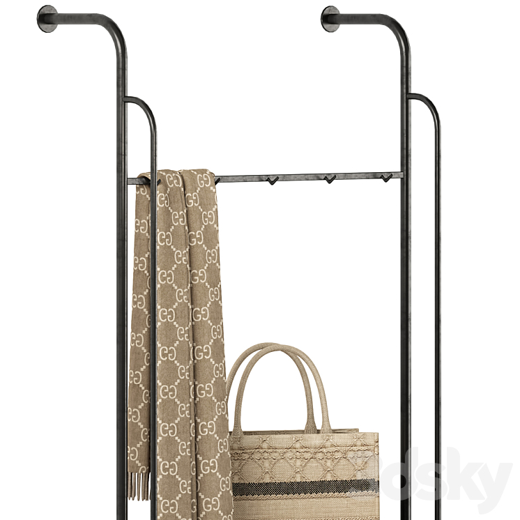 ANTHROPOLOGIE Coat Rack 3DS Max Model - thumbnail 2