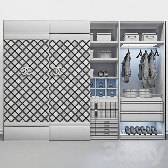 Coco Chanel Cupboard 3DS Max Model - thumbnail 3