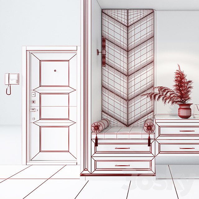 Composition in the hallway_52 3DSMax File - thumbnail 3