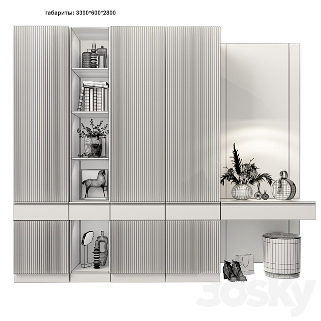 Composition in the hallway_88 3DSMax File - thumbnail 3