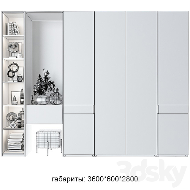 Composition in the hallway_91 3DS Max Model - thumbnail 3