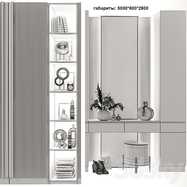 Composition in the hallway_93 3DSMax File - thumbnail 2