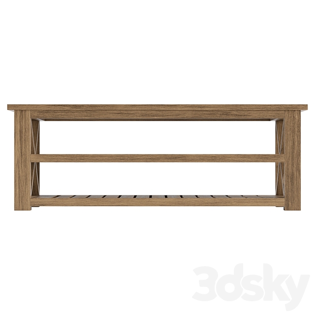 Cullen Entryway Bench 3DS Max Model - thumbnail 2