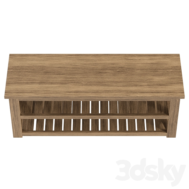 Cullen Entryway Bench 3DS Max Model - thumbnail 3