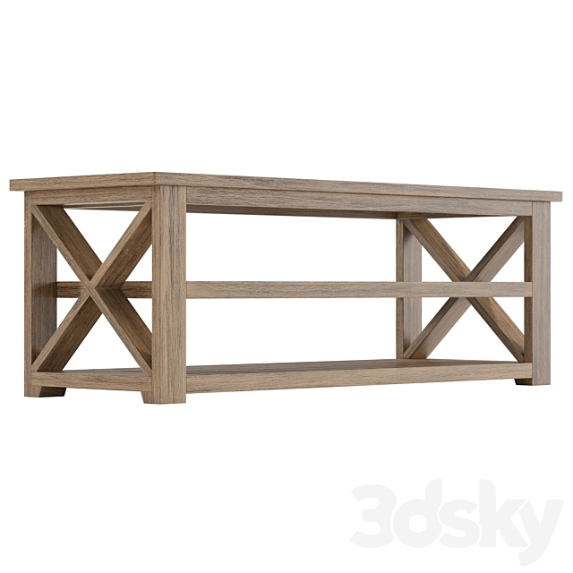 Cullen Entryway Bench 3DS Max Model - thumbnail 4