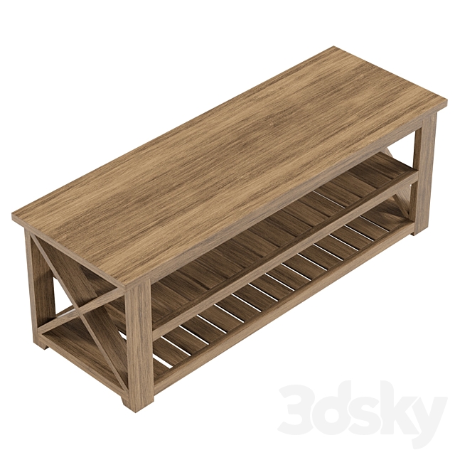 Cullen Entryway Bench 3DS Max Model - thumbnail 5