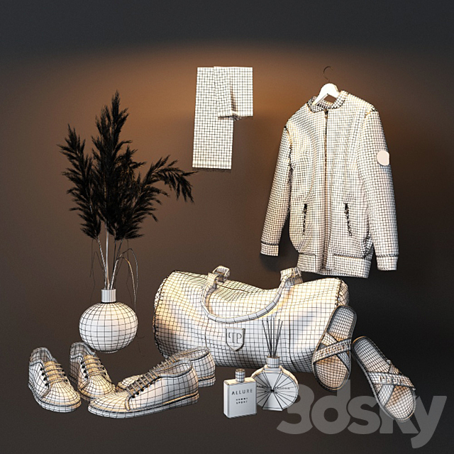 Decorative set in the hall 6 3DS Max Model - thumbnail 3