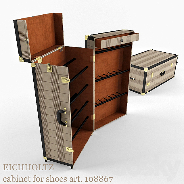 Eichholtz cabinet for choes (cabinet for shoes) art 108867 3DSMax File - thumbnail 2