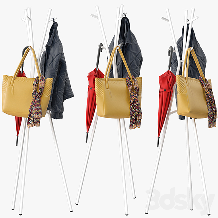 Ekrar Coat Stand 3DS Max - thumbnail 1