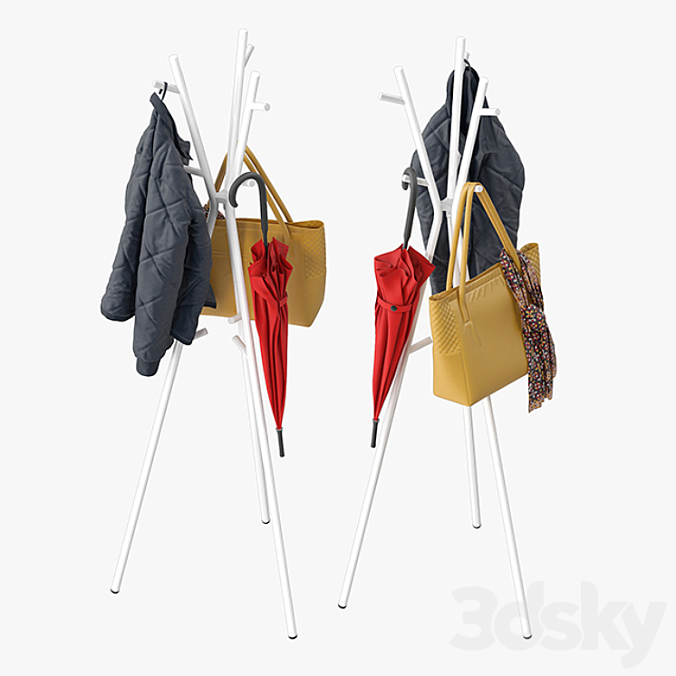 Ekrar Coat Stand 3DS Max - thumbnail 2