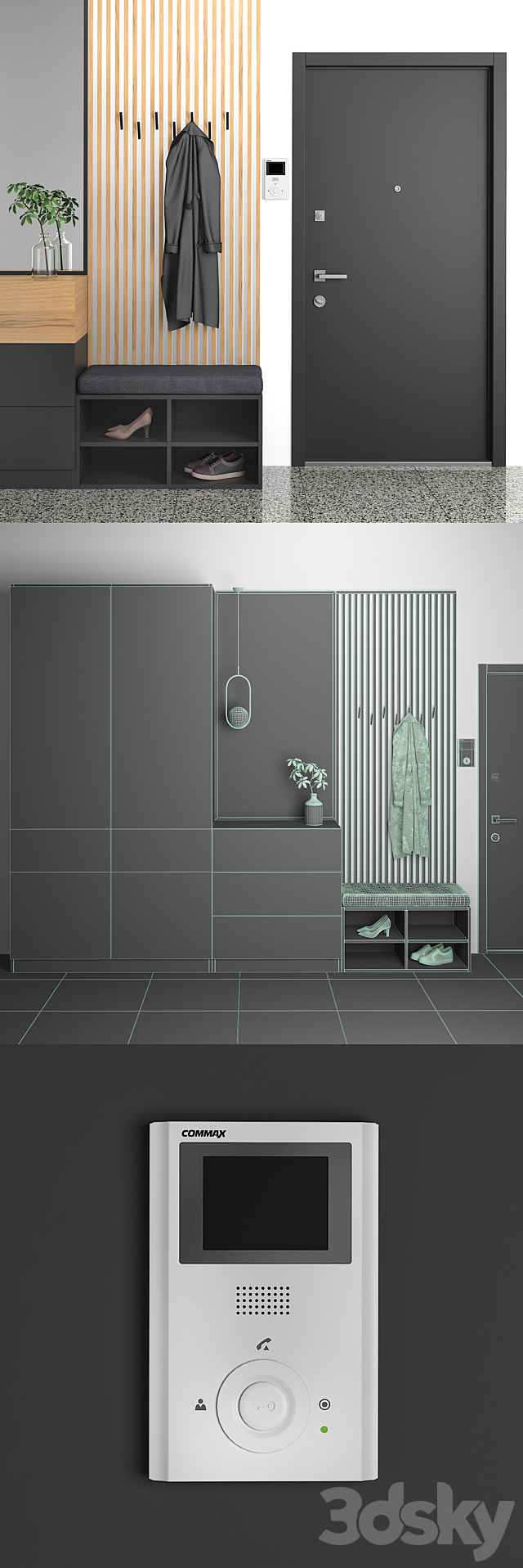 Entrance hallway 19 3DSMax File - thumbnail 3