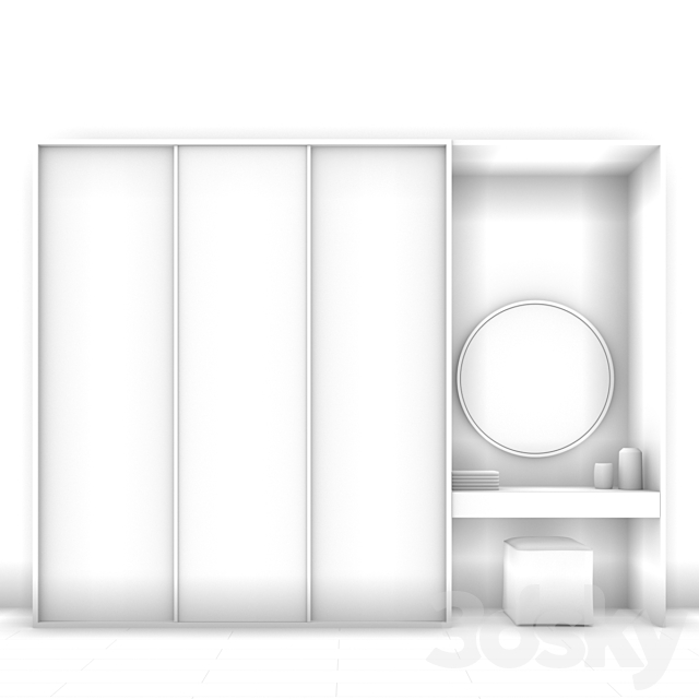 Furniture composition 02 3DSMax File - thumbnail 3