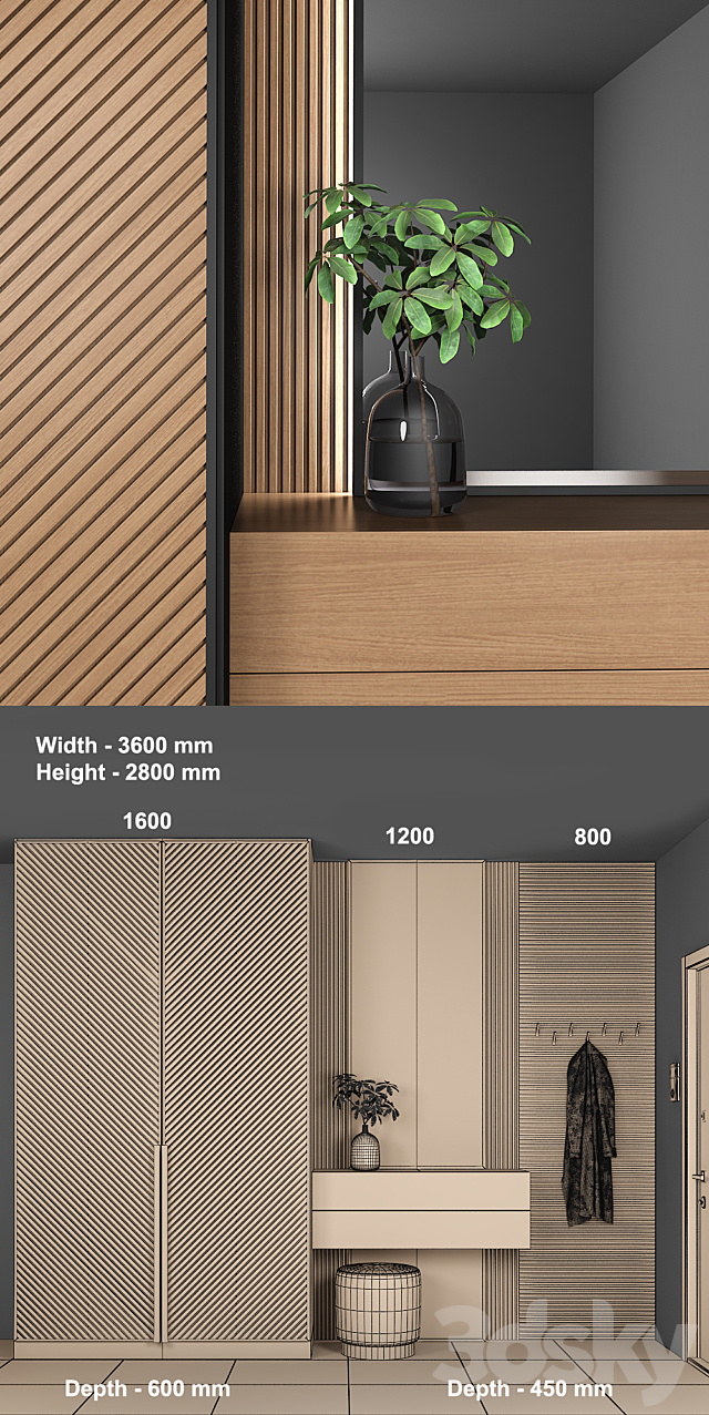 Furniture composition 44 3DSMax File - thumbnail 3