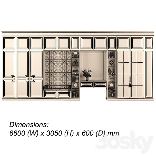 Furniture composition 93 part 2 3DSMax File - thumbnail 4