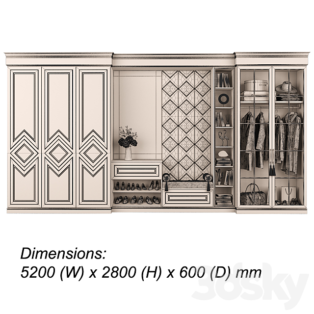 Furniture composition 94 part1 3DSMax File - thumbnail 4