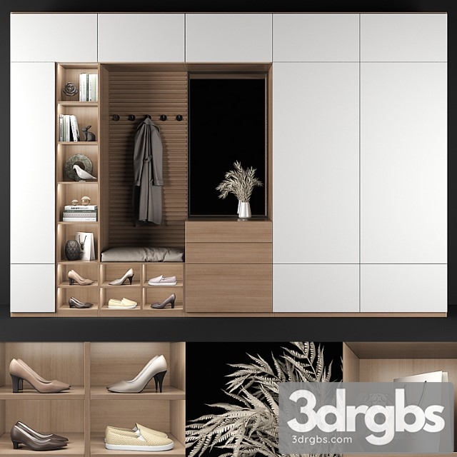 Furniture composition for hallway 69 2 3dsmax Download - thumbnail 1