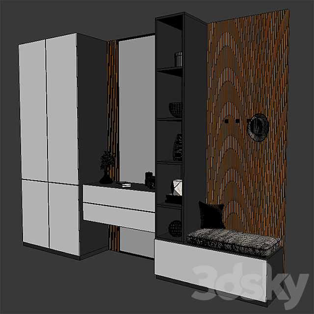 Hall Furniture 57 3DSMax File - thumbnail 3