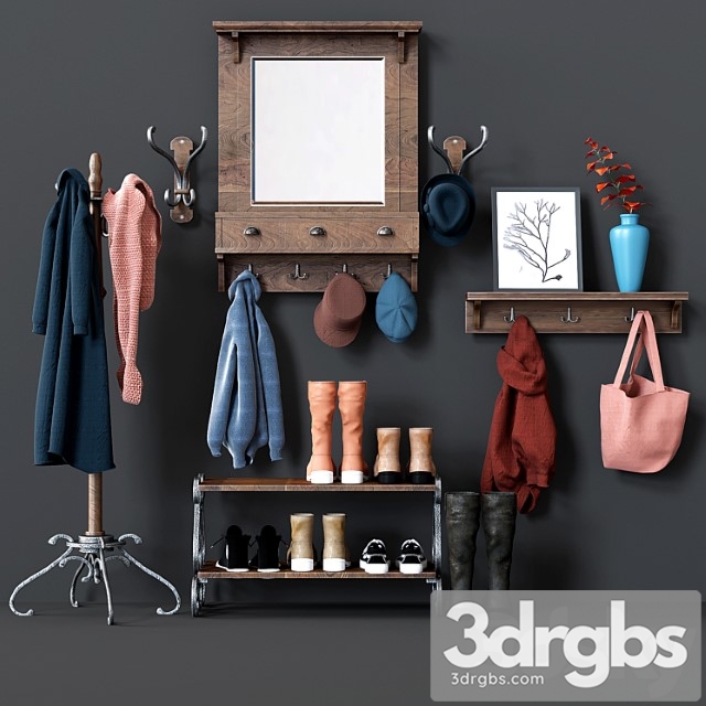 Hall pottery barn moran collection 2 3dsmax Download - thumbnail 1