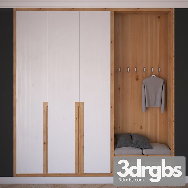 Hall Wardrobe 3dsmax Download - thumbnail 1