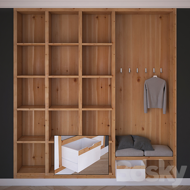 hall Wardrobe 3DSMax File - thumbnail 3