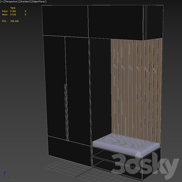 Hallway 01 3DSMax File - thumbnail 5